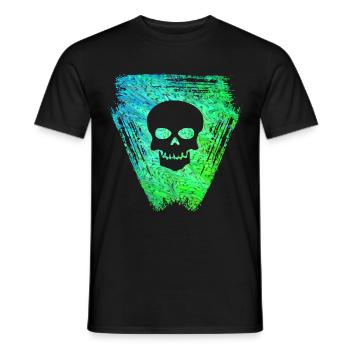 Skull 2 E 5 - Men's T-Shirt - black - Front - AI Model Male 178 light (178cm)