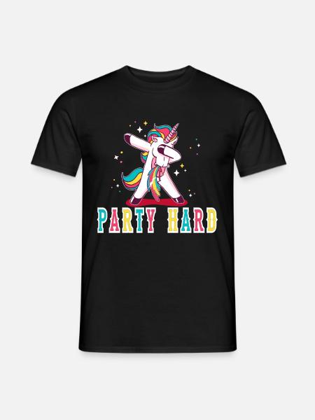 Licorne, Licorne, Party Hard, Main Rock, Festival - T-shirt herr - svart