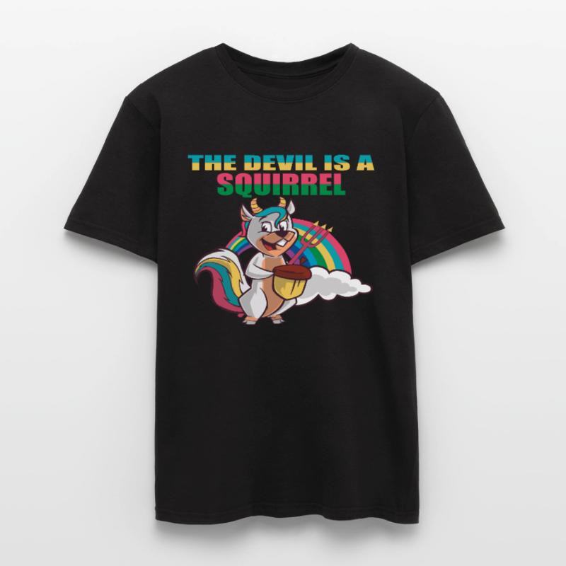 Devil Squirrel,Der Teufel ist ein Eichhörnchen,Fun Männer T-Shirt