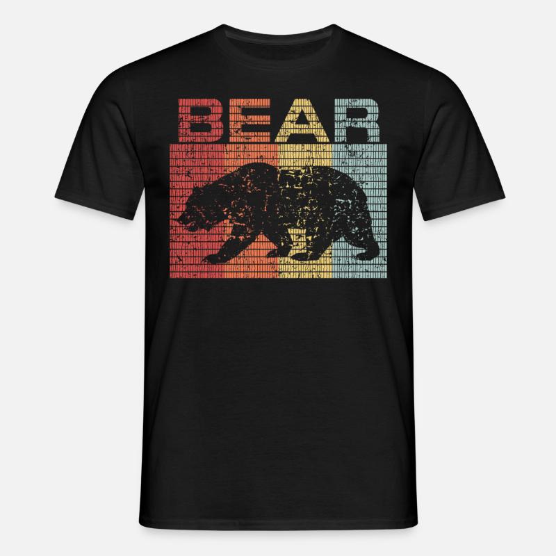Bär - Männer T-Shirt - Schwarz