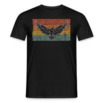 Adler - Männer T-Shirt - Schwarz - Vorne - AI Model Male 178 light (178cm)