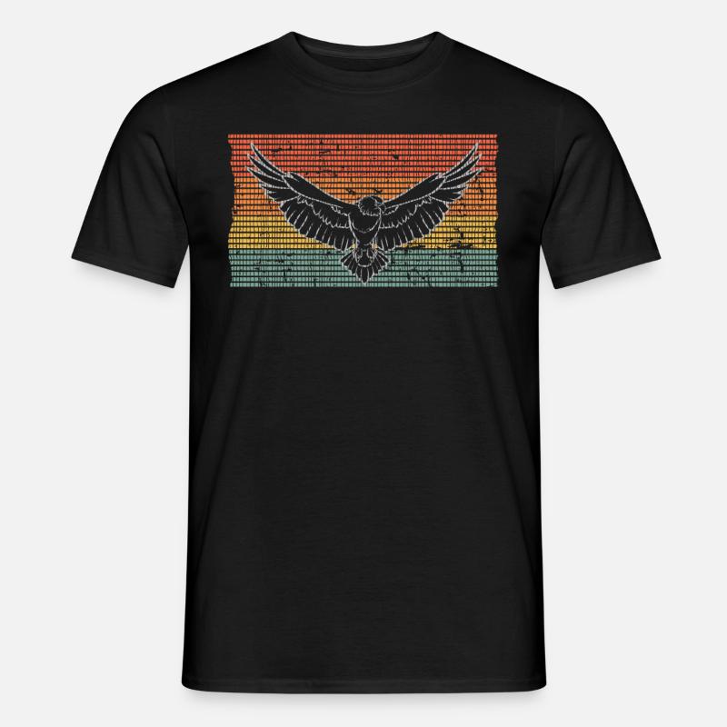Adler - Männer T-Shirt - Schwarz