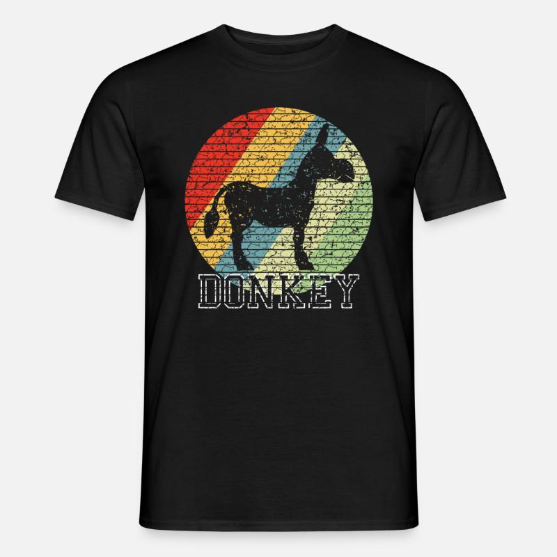 Esel - Männer T-Shirt - Schwarz