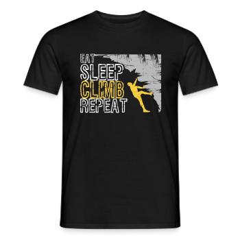 Escalade - T-shirt homme - noir - Devant - AI Model Male 178 light (178cm)