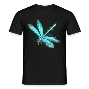 Etang à insectes libellule étang - T-shirt homme - noir - Devant - AI Model Male 178 light (178cm)