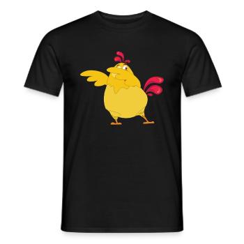 Easter Dabbing Hen Chicken Chick Rooster Gift Kids - Men's T-Shirt - black - Front - AI Model Male 178 light (178cm)