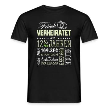 Petersilien Hochzeit Lustig Geschenk Verheiratet - Männer T-Shirt - Schwarz - Vorne - AI Model Male 178 light (178cm)