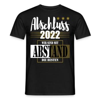 Abschluss 2022 Wir sind mit Abstand die Besten - Männer T-Shirt - Schwarz - Vorne - AI Model Male 178 light (178cm)