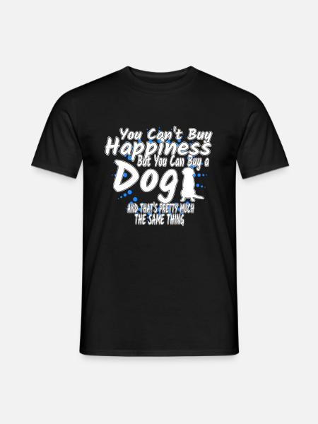 Hund - Männer T-Shirt - Schwarz