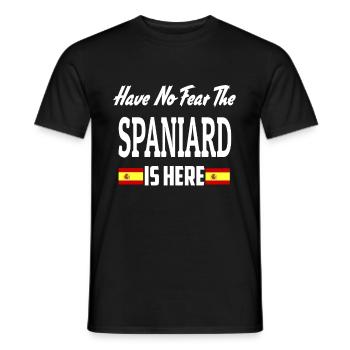 Spanien - Männer T-Shirt - Schwarz - Vorne - AI Model Male 178 light (178cm)