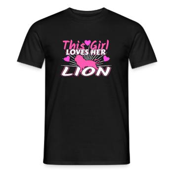Lion - T-shirt homme - noir - Devant - AI Model Male 178 light (178cm)