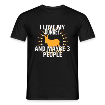 Donkey - Men's T-Shirt - black - Front - AI Model Male 178 light (178cm)