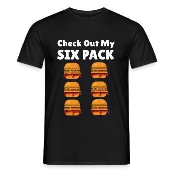 Burger Fitness Cadeau amusant - T-shirt homme - noir - Devant - AI Model Male 178 light (178cm)
