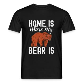 Dragen - Heren T-shirt - zwart - Voor - AI Model Male 178 light (178cm)