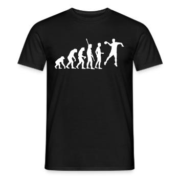 evolution_handball_062011_a_1c - Men's T-Shirt - black - Front - AI Model Male 178 light (178cm)