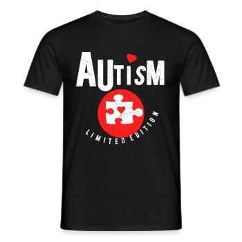Autism limited edition Autist Autist - Men's T-Shirt - black - Front - AI Model Male 178 light (178cm)