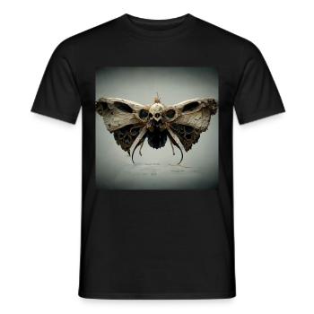 Tote Schädelmotte by Death Beetle - Männer T-Shirt - Schwarz - Vorne - AI Model Male 178 light (178cm)