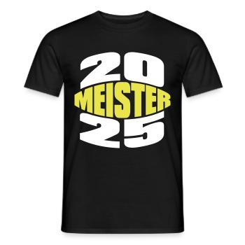 Meister 2025 Meisterschaft - Männer T-Shirt - Schwarz - Vorne - AI Model Male 178 light (178cm)