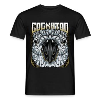 Kakadus | Cadeau de papa d’oiseau à la hote jaune - T-shirt homme - noir - Devant - AI Model Male 178 light (178cm)