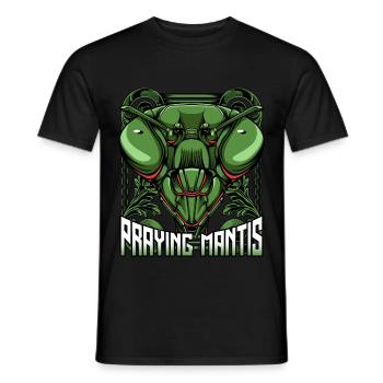 Praying Mantis | Gottesanbeterin Insekt Geschenk - Männer T-Shirt - Schwarz - Vorne - AI Model Male 178 light (178cm)
