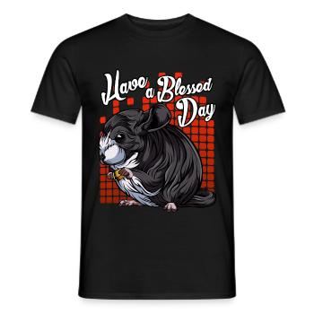Modern Chinchilla | Forest animal Forest Dweller gift - Men's T-Shirt - black - Front - AI Model Male 178 light (178cm)