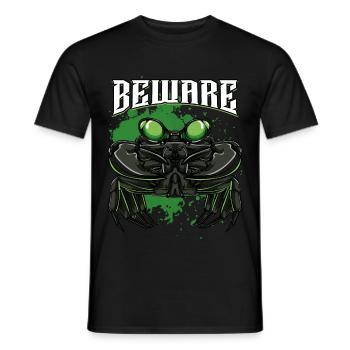 Modern Krabbe | Krebstier Meeresbewohner Geschenk - Männer T-Shirt - Schwarz - Vorne - AI Model Male 178 light (178cm)