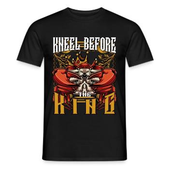 Königskrabbe | Krebstier Meerestier Ozean Geschenk - Männer T-Shirt - Schwarz - Vorne - AI Model Male 178 light (178cm)