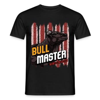 Bull Master | Masculinity bulls bull gift - Men's T-Shirt - black - Front - AI Model Male 178 light (178cm)