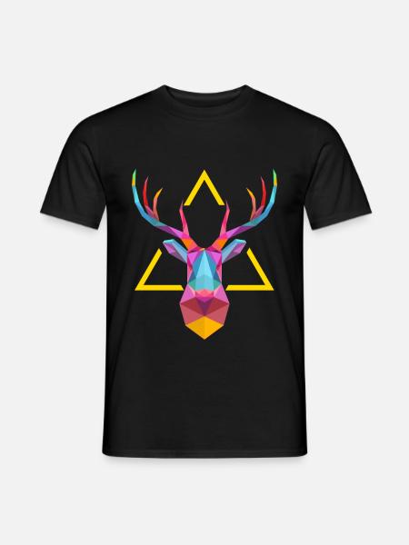 antler - Men's T-Shirt - black