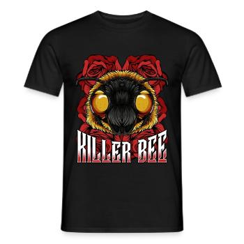 Abeille tueur | Cadeau moderne de désert d'insecte d'abeille - T-shirt homme - noir - Devant - AI Model Male 178 light (178cm)