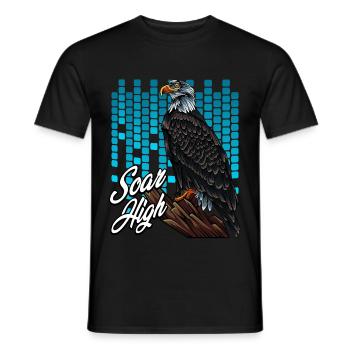 Modern Weißkopfseeadler Trendy Greifvogel Geschenk - Männer T-Shirt - Schwarz - Vorne - AI Model Male 178 light (178cm)