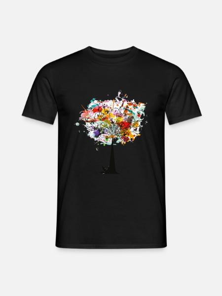 Arbre de couleur - T-shirt homme - noir
