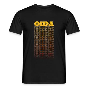 OIDA WIENERISCH ÖSTERREICHISCH MUNDART GESCHEN - Männer T-Shirt - Schwarz - Vorne - AI Model Male 178 light (178cm)