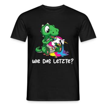 Drachen Wie Das Letzte Drache frisst Einhorn - Männer T-Shirt - Schwarz - Vorne - AI Model Male 178 light (178cm)
