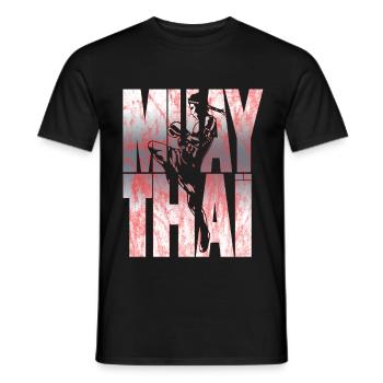 Muay Thai - T-shirt homme - noir - Devant - AI Model Male 178 light (178cm)