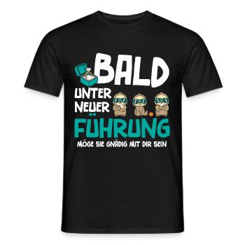 Bald unter neuer Führung - Männer T-Shirt - Schwarz - Vorne - AI Model Male 178 light (178cm)