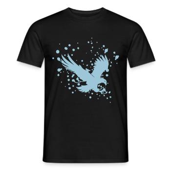 Adler raptor Vogel águila rapaz gieriger Adler - Männer T-Shirt - Schwarz - Vorne - AI Model Male 178 light (178cm)