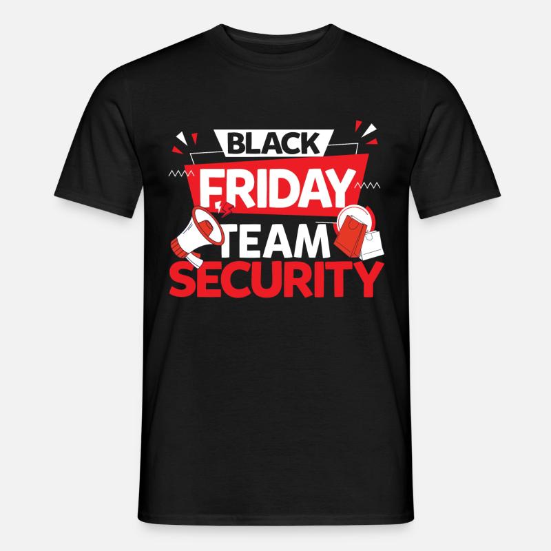 Black Friday Team Security - Männer T-Shirt - Schwarz