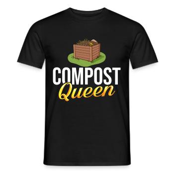 Composting Compost Worm Waste - Men's T-Shirt - black - Front - AI Model Male 178 light (178cm)
