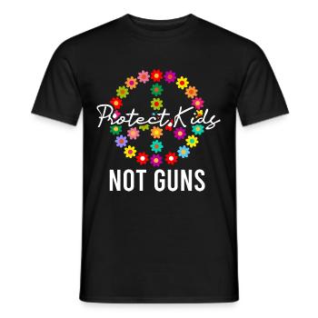 Protect Kids Not Guns - Männer T-Shirt - Schwarz - Vorne - AI Model Male 178 light (178cm)