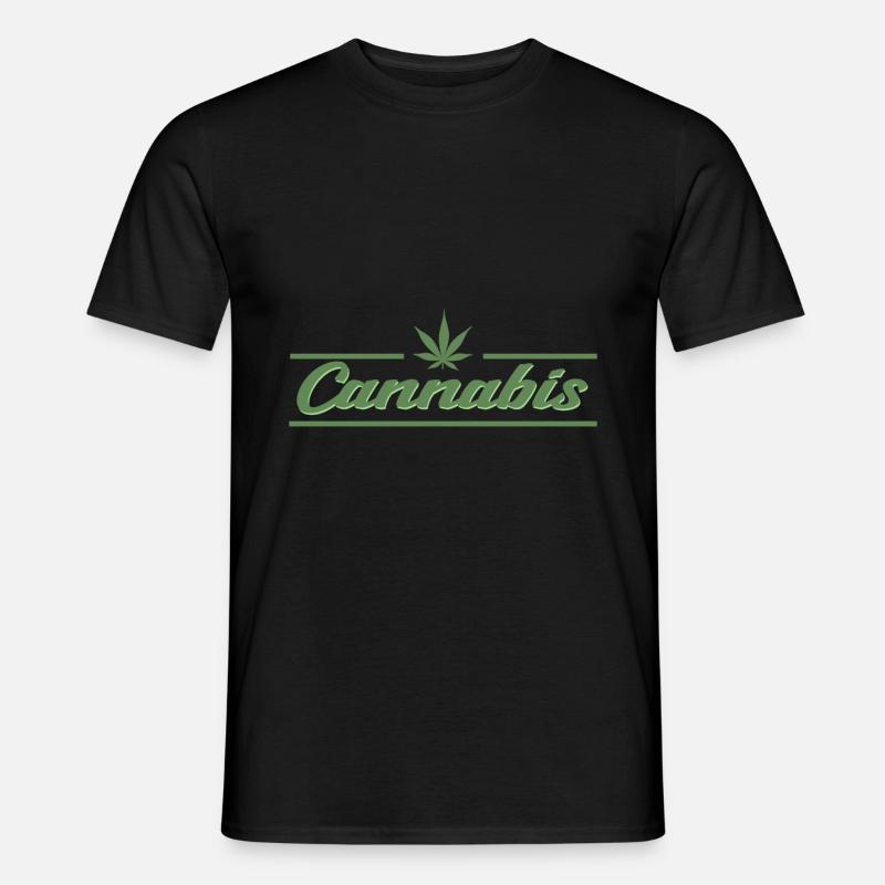 Weed Marihuana Geschenkidee - Männer T-Shirt - Schwarz