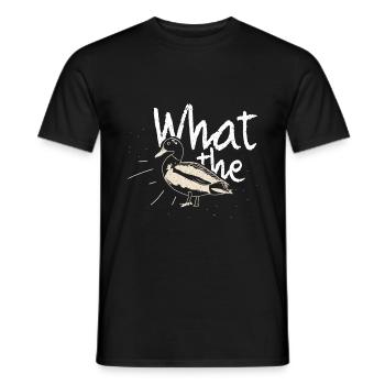 Duck saying gift - Men's T-Shirt - black - Front - AI Model Male 178 light (178cm)