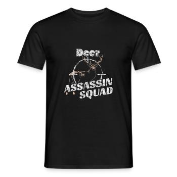 To hunt - Men's T-Shirt - black - Front - AI Model Male 178 light (178cm)