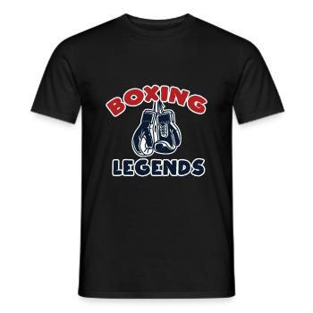 Boxen Kampfsport Handschuhe Geschenkidee - Männer T-Shirt - Schwarz - Vorne - AI Model Male 178 light (178cm)