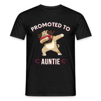 Promu à tante, tante mignonne, nouvelle tante, drôle - T-shirt homme - noir - Devant - AI Model Male 178 light (178cm)