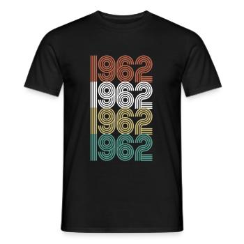 1962 Personalized Christmas Anniversary Gift - Men's T-Shirt - black - Front - AI Model Male 178 light (178cm)