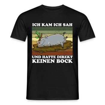 Je suis venu, j’ai vu et je n’en ai pas eu envie tout de suite - T-shirt homme - noir - Devant - AI Model Male 178 light (178cm)