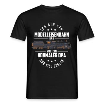 Zug - Männer T-Shirt - Schwarz - Vorne - AI Model Male 178 light (178cm)