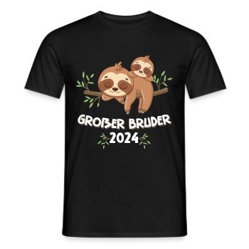 Big Brother 2024 Sloth - Men's T-Shirt - black - Front - AI Model Male 178 light (178cm)