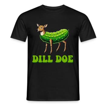 Dill Doe - Männer T-Shirt - Schwarz - Vorne - AI Model Male 178 light (178cm)
